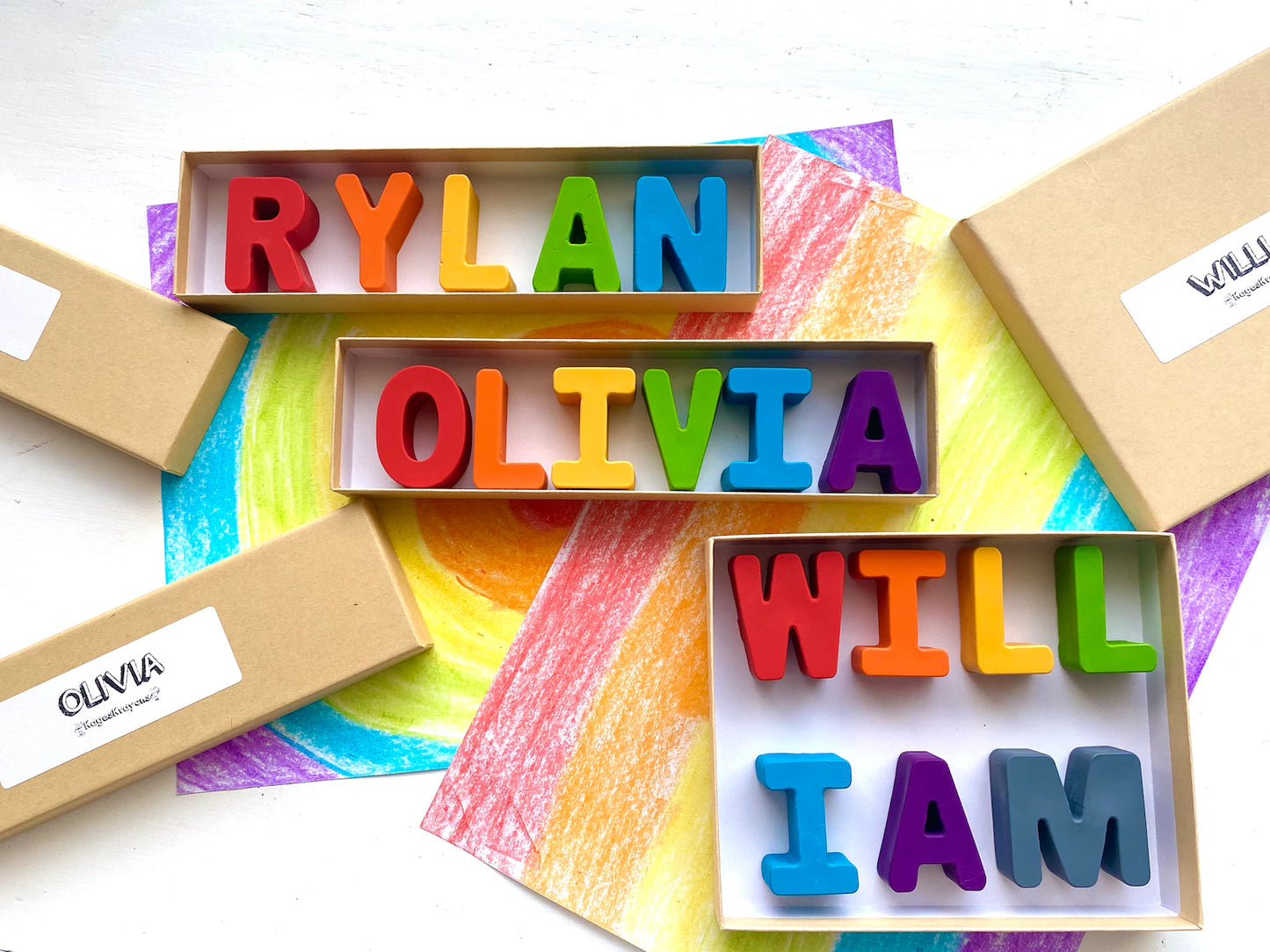 Personalized Name Crayons - Solid Colors