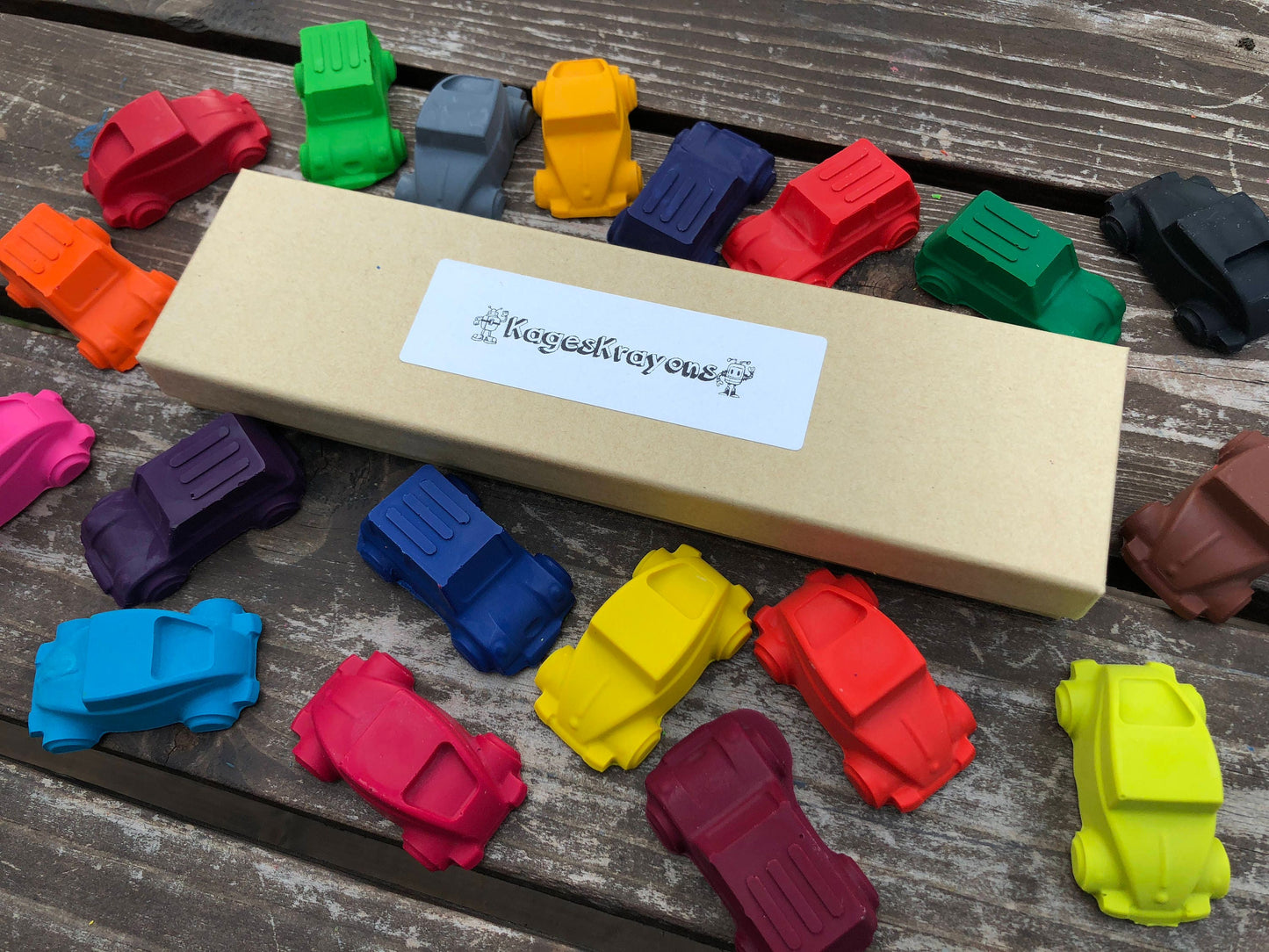 Car Crayons - Car Party Favors - Gifts For Kids - Stocking Stuffers For Kids - Birthday Gifts - Kids Gifts - Kids Party Favor - Class Favors
