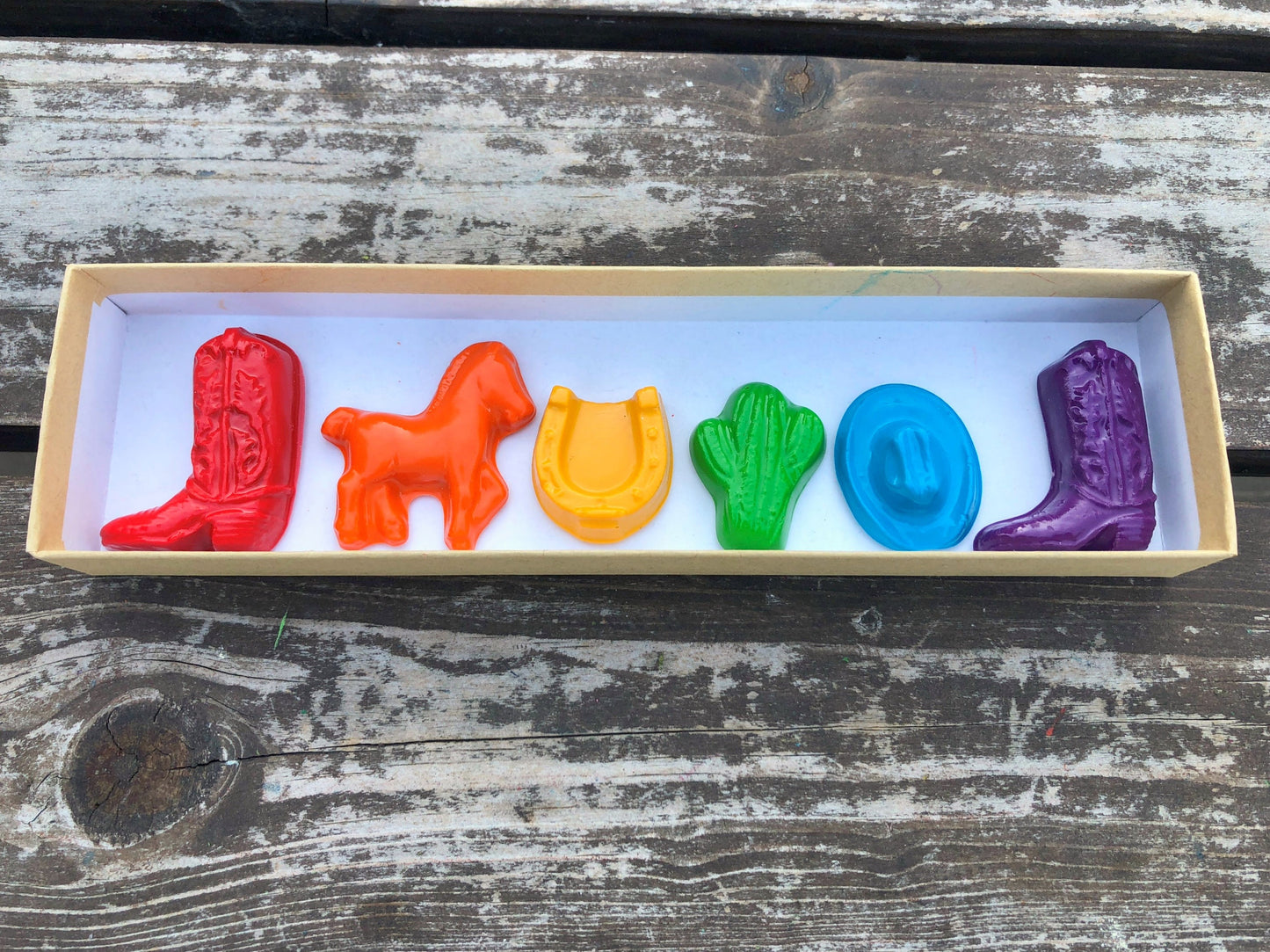 Cowboy Crayons - Western Party Favors - Gifts For Kids - Cowboy Party Favors - Stocking Stuffers - Cowgirl Party Favors - Kids Party Favor