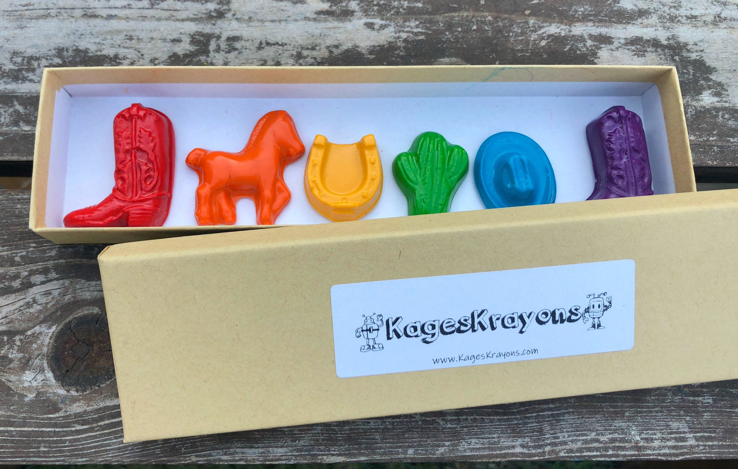 Cowboy Crayons - Western Party Favors - Gifts For Kids - Cowboy Party Favors - Stocking Stuffers - Cowgirl Party Favors - Kids Party Favor