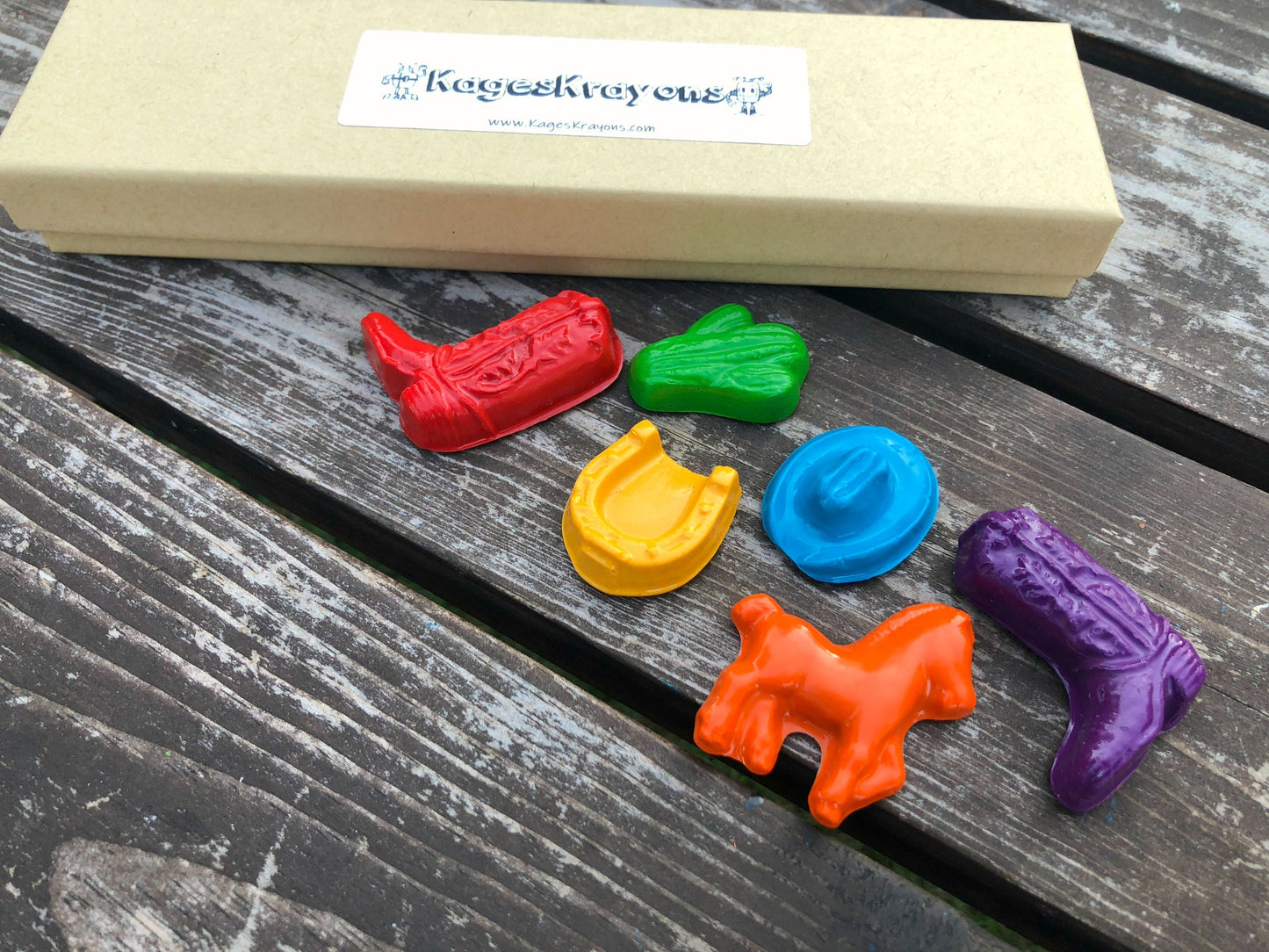 Cowboy Crayons - Western Party Favors - Gifts For Kids - Cowboy Party Favors - Stocking Stuffers - Cowgirl Party Favors - Kids Party Favor