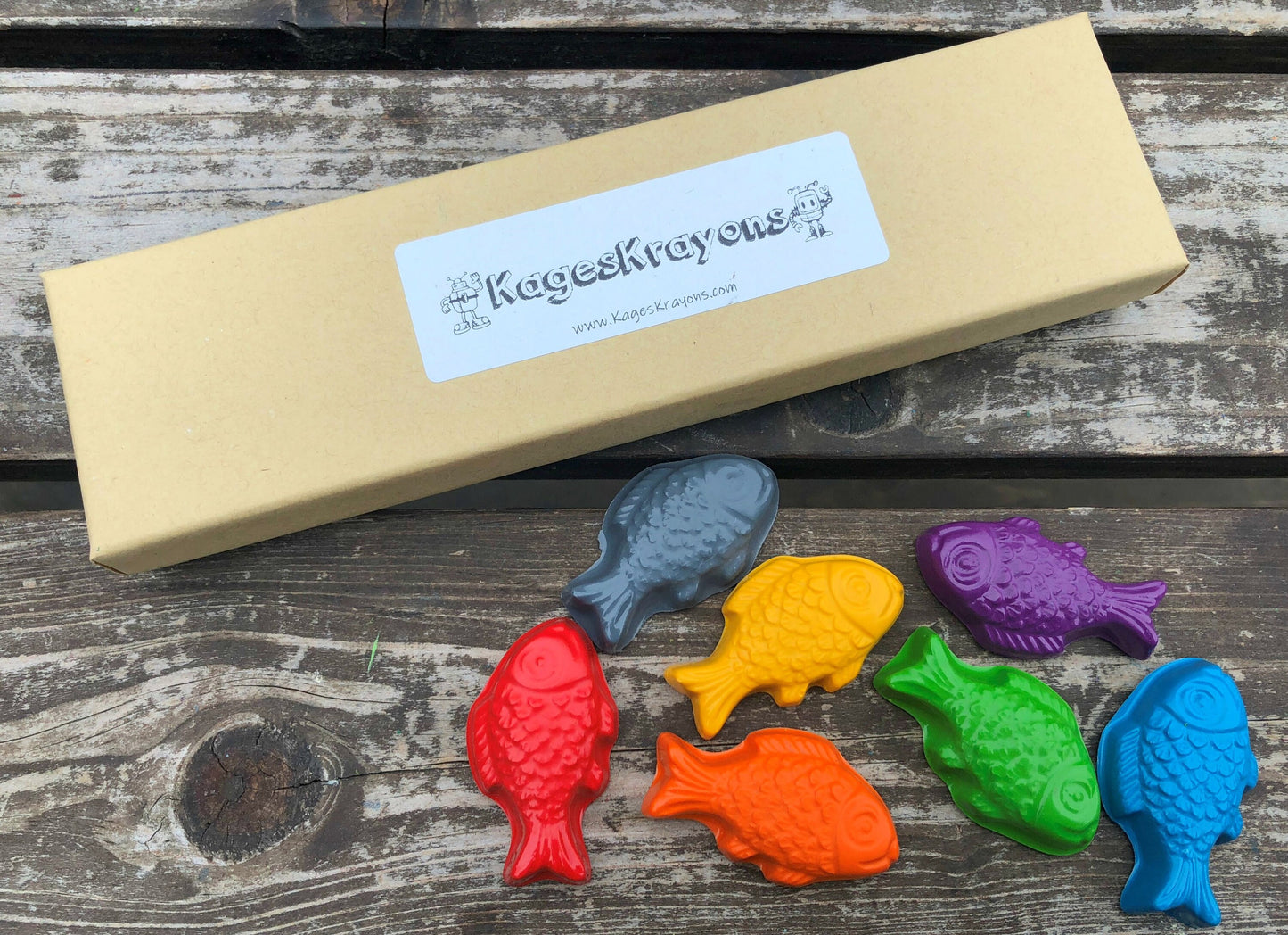 Fish Crayons - Fish Party Favors - Kids Gifts - Gifts For Kids - Kids Birthday Gift - Ocean Birthday - Kids Party Favors - Ocean Party Favor
