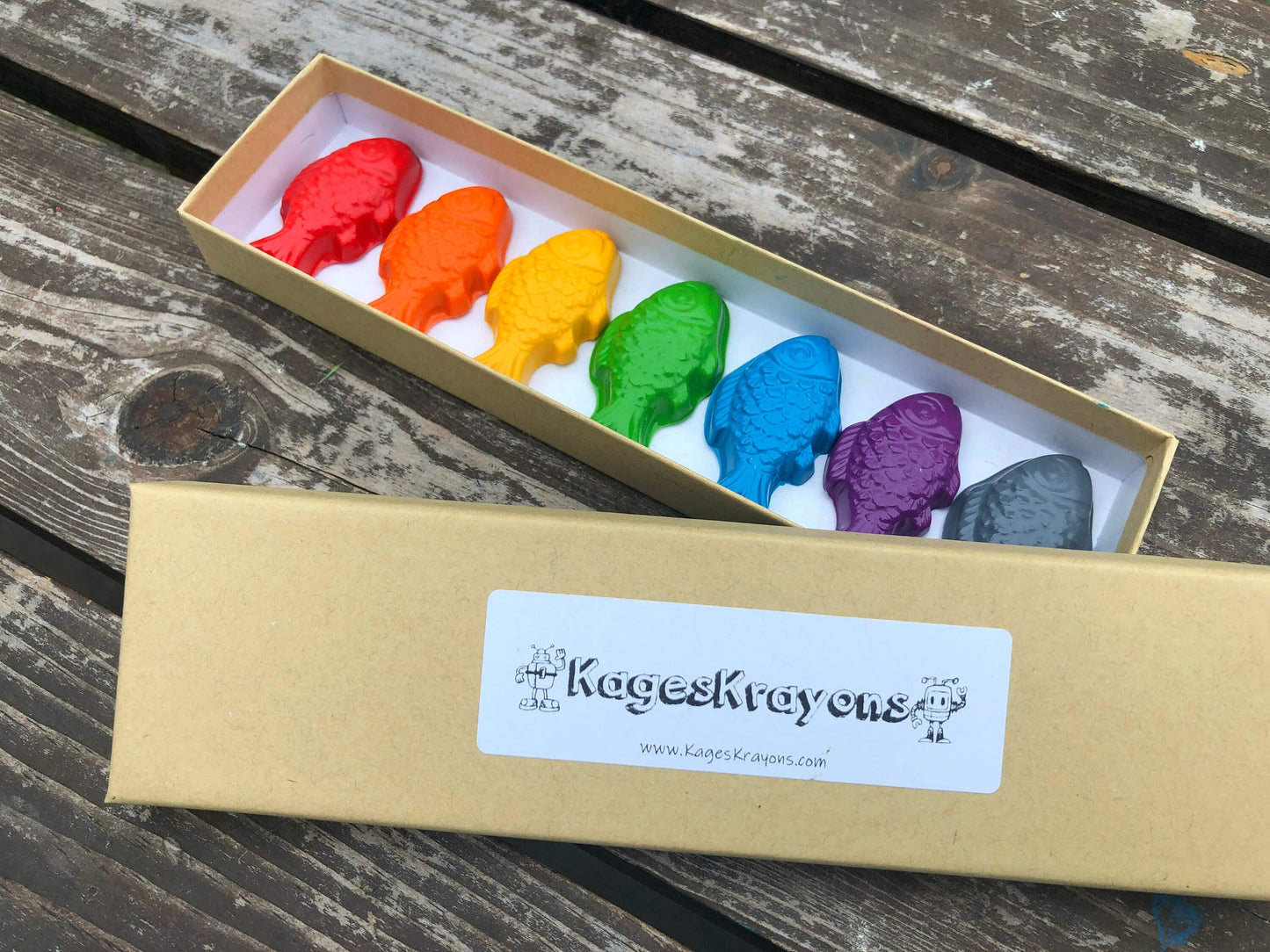 Fish Crayons - Fish Party Favors - Kids Gifts - Gifts For Kids - Kids Birthday Gift - Ocean Birthday - Kids Party Favors - Ocean Party Favor