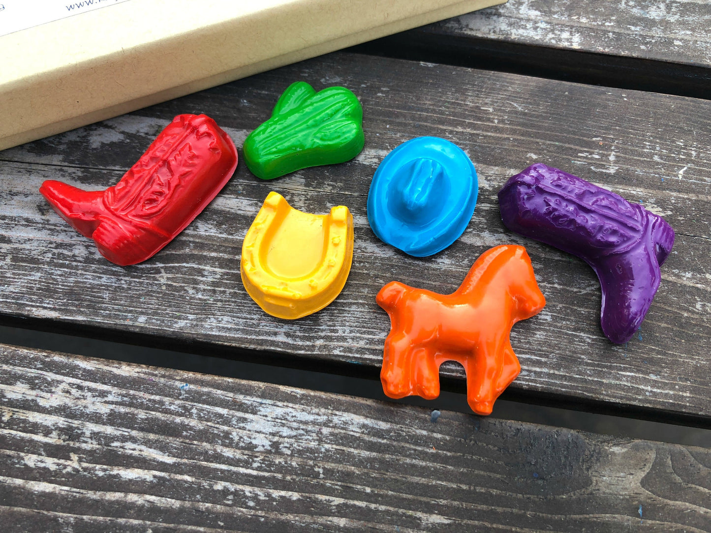 Cowboy Crayons - Western Party Favors - Gifts For Kids - Cowboy Party Favors - Stocking Stuffers - Cowgirl Party Favors - Kids Party Favor