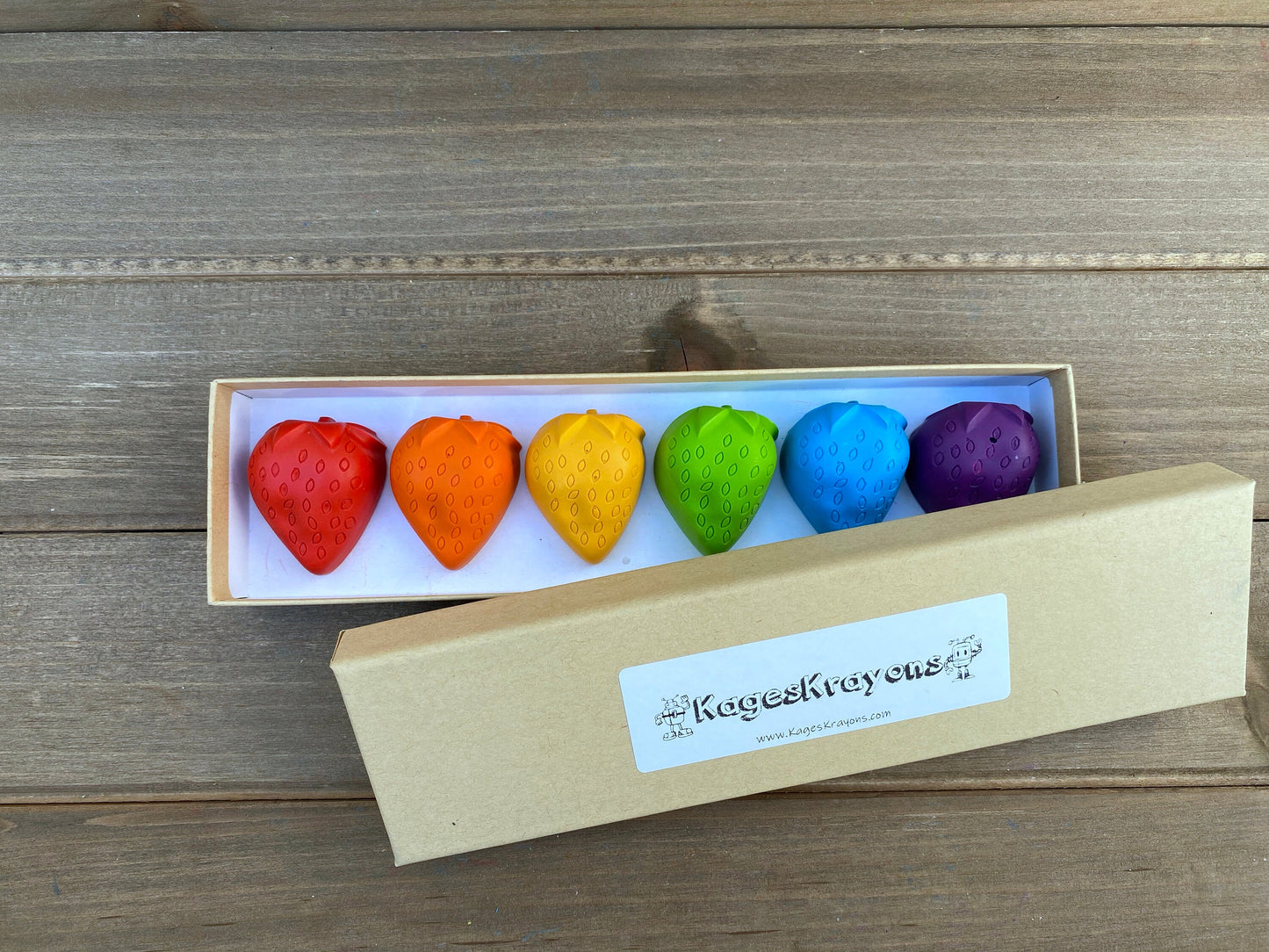 Strawberry Crayons - Strawberry Party Favors - Strawberry Birthday Party - Kids Gifts - Stocking Stuffers For Kids - Easter Basket Stuffers