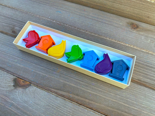 Bird Crayons - Bird Party Favors - Kids Gifts - Gifts For Kids - Kids Stocking Stuffers - Easter Basket Stuffers - Birdie Birthday Party