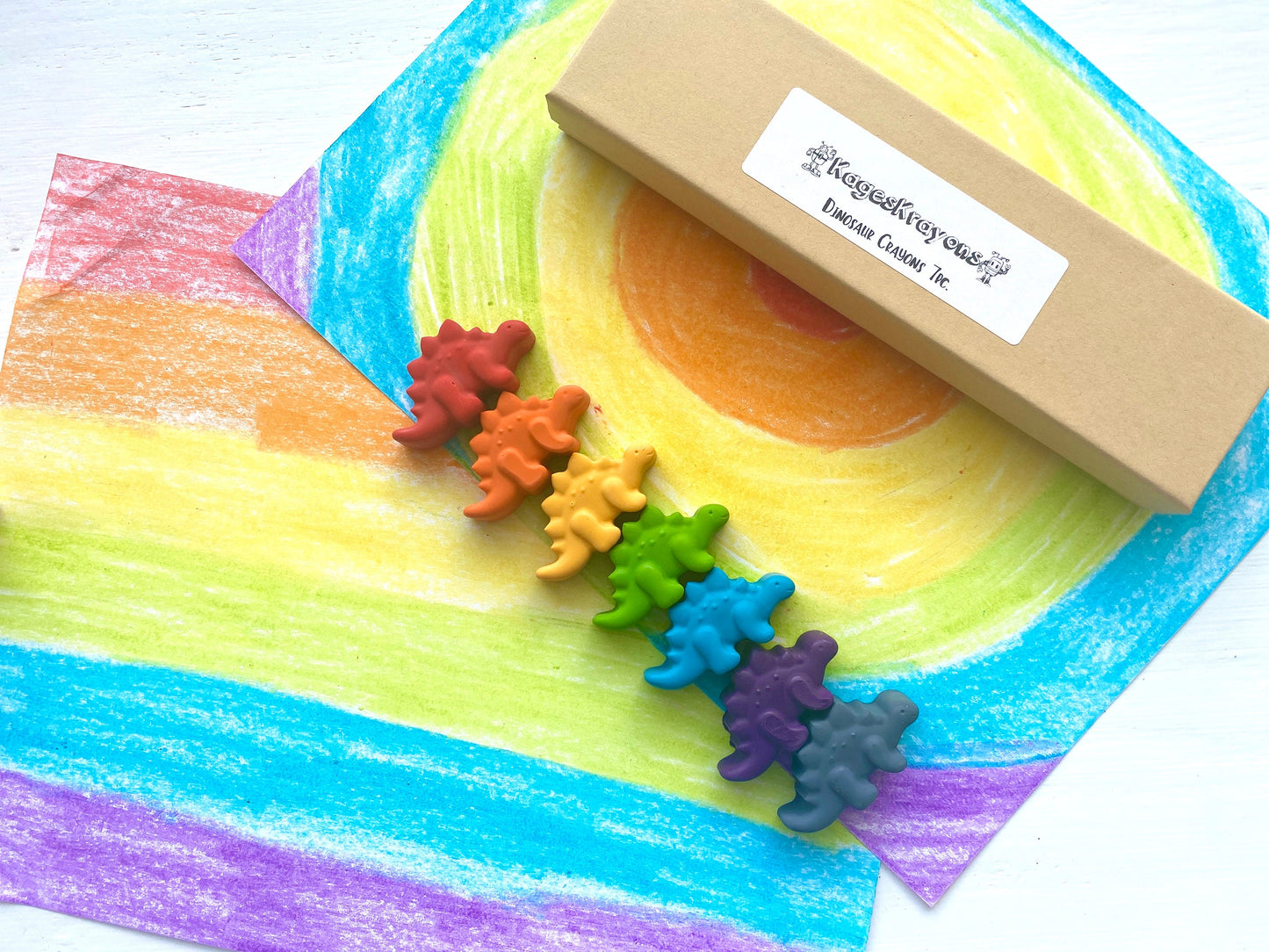 Dinosaur Crayons - Dinosaur Party Favors - Kids Gifts - Stocking Stuffers - Kids Birthday Gifts - Easter Basket Stuffers - Kids Party Favors