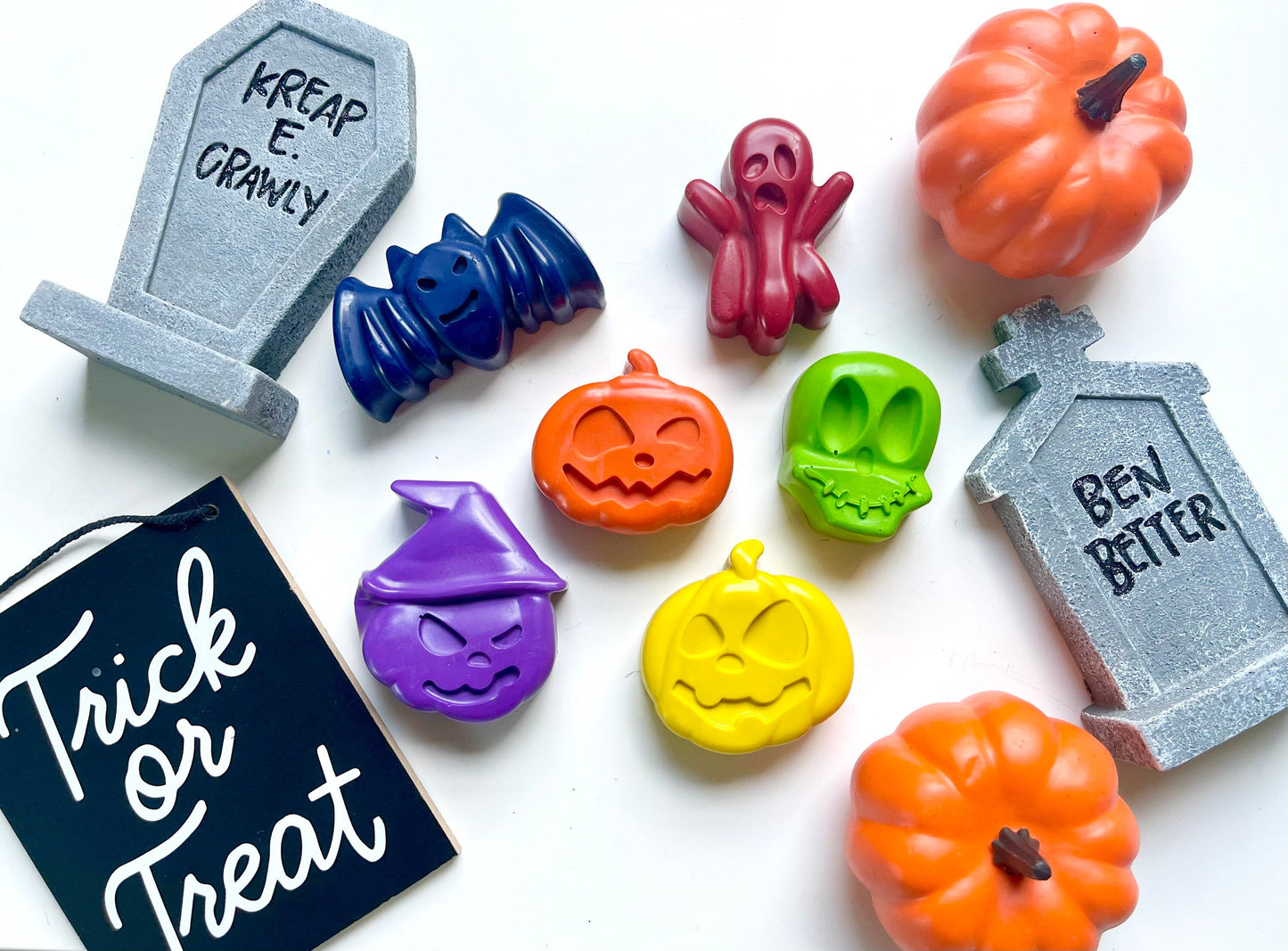 Halloween Crayons - Boo Basket Fillers - Halloween Gifts For Kids - Toddler Halloween Gifts - Kids Halloween Treats - Halloween Kids Gifts