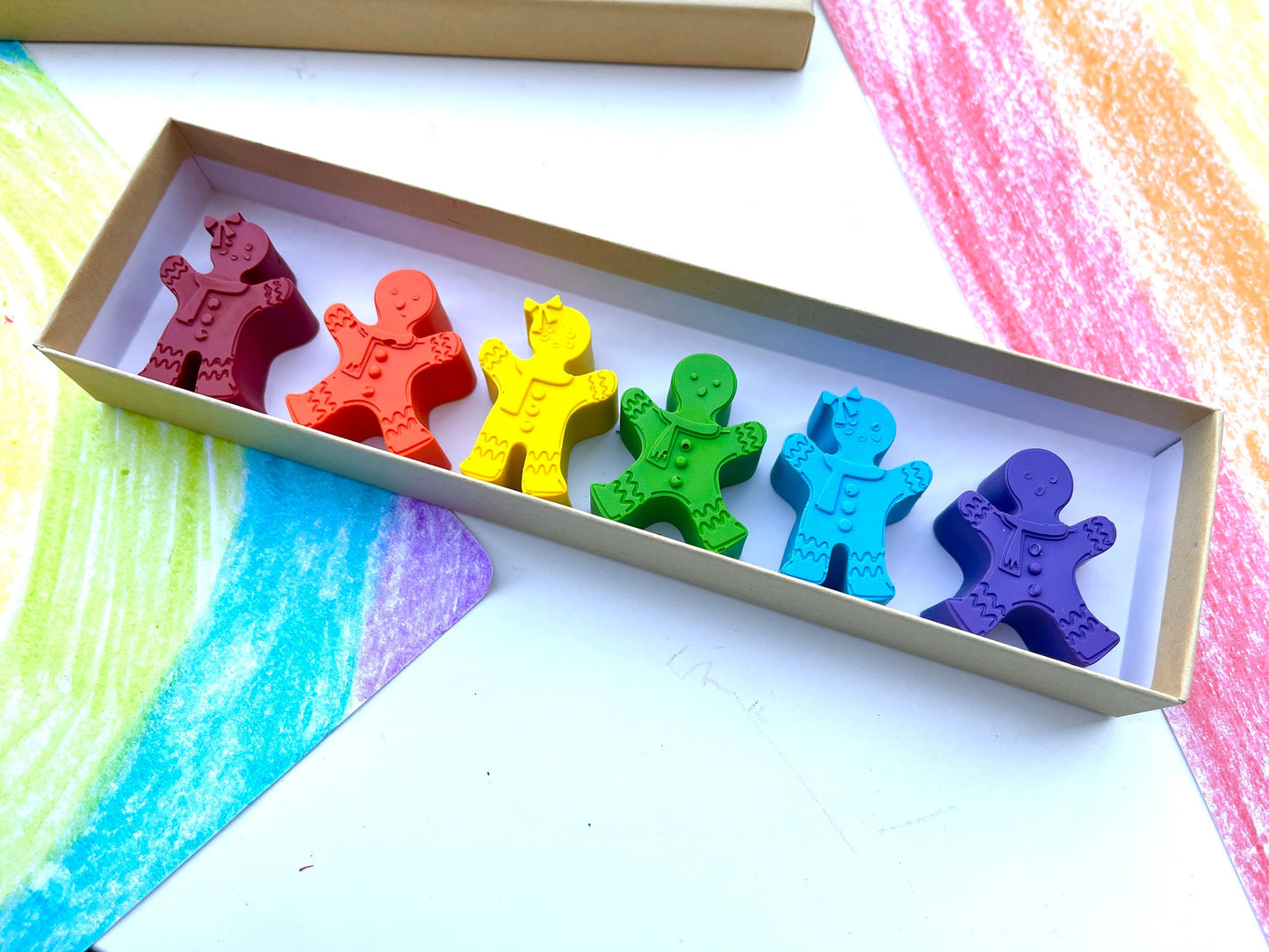 Gingerbread Kid Crayons - Stocking Stuffers For Kids - Kids Gifts - Stocking Stuffers - Gifts For Kids - Unique Gifts - Kids Christmas Gifts