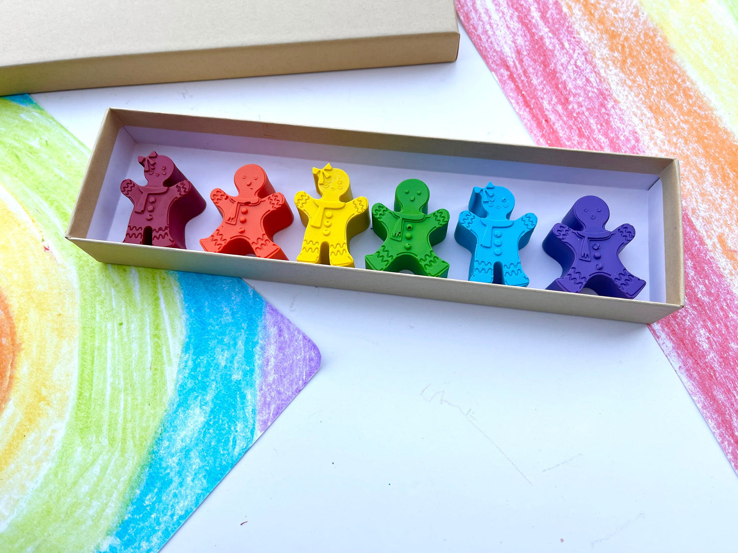 Gingerbread Kid Crayons - Stocking Stuffers For Kids - Kids Gifts - Stocking Stuffers - Gifts For Kids - Unique Gifts - Kids Christmas Gifts