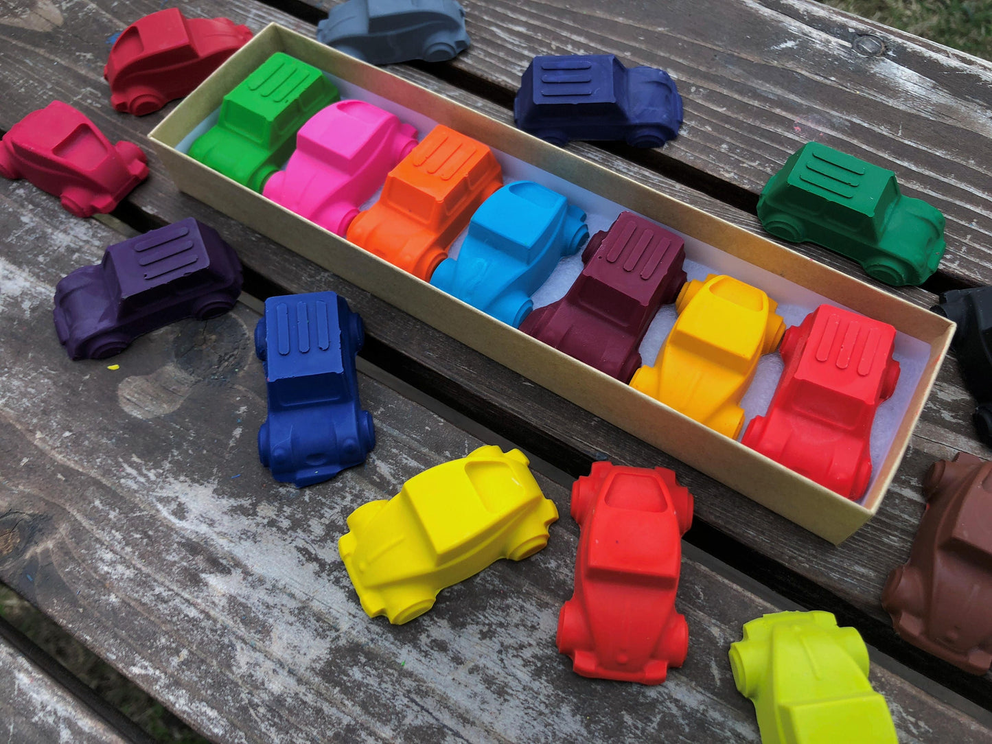 Car Crayons - Car Party Favors - Gifts For Kids - Stocking Stuffers For Kids - Birthday Gifts - Kids Gifts - Kids Party Favor - Class Favors