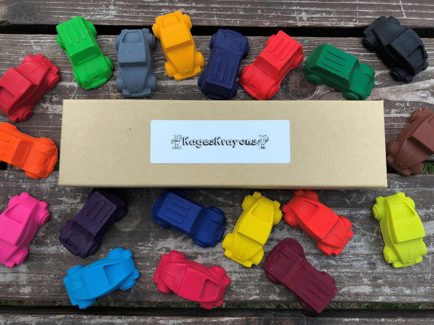 Car Crayons - Car Party Favors - Gifts For Kids - Stocking Stuffers For Kids - Birthday Gifts - Kids Gifts - Kids Party Favor - Class Favors