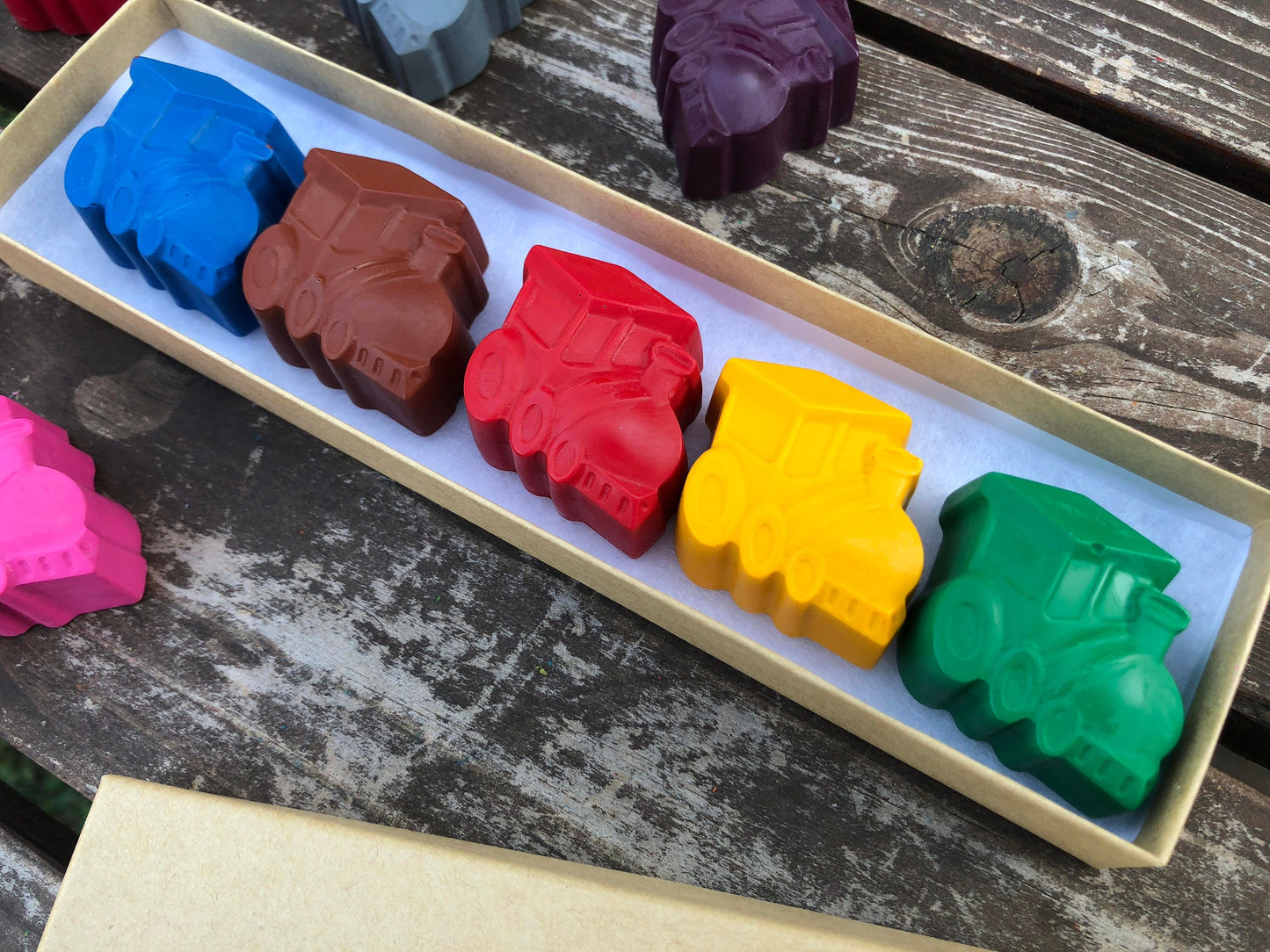 Train Crayons - Kids Gifts Under 10 - Train Party Favors - Gifts For Kids - Kids Party Favors - Train Birthday Party - Unique Kids Gifts