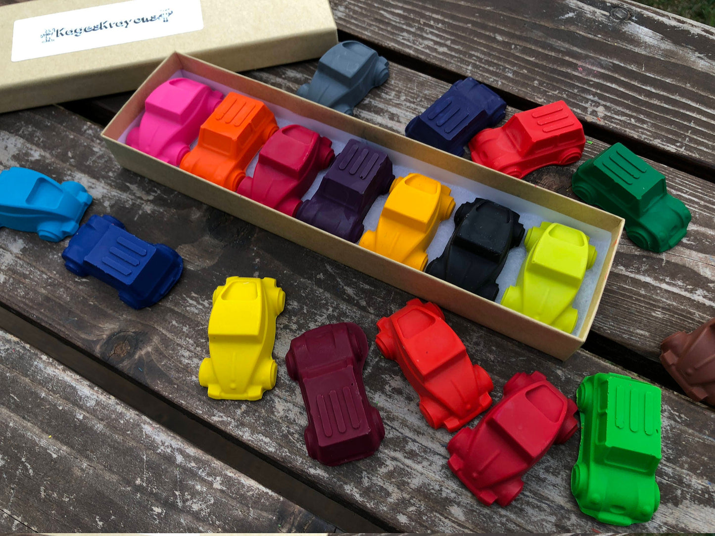 Car Crayons - Car Party Favors - Gifts For Kids - Stocking Stuffers For Kids - Birthday Gifts - Kids Gifts - Kids Party Favor - Class Favors