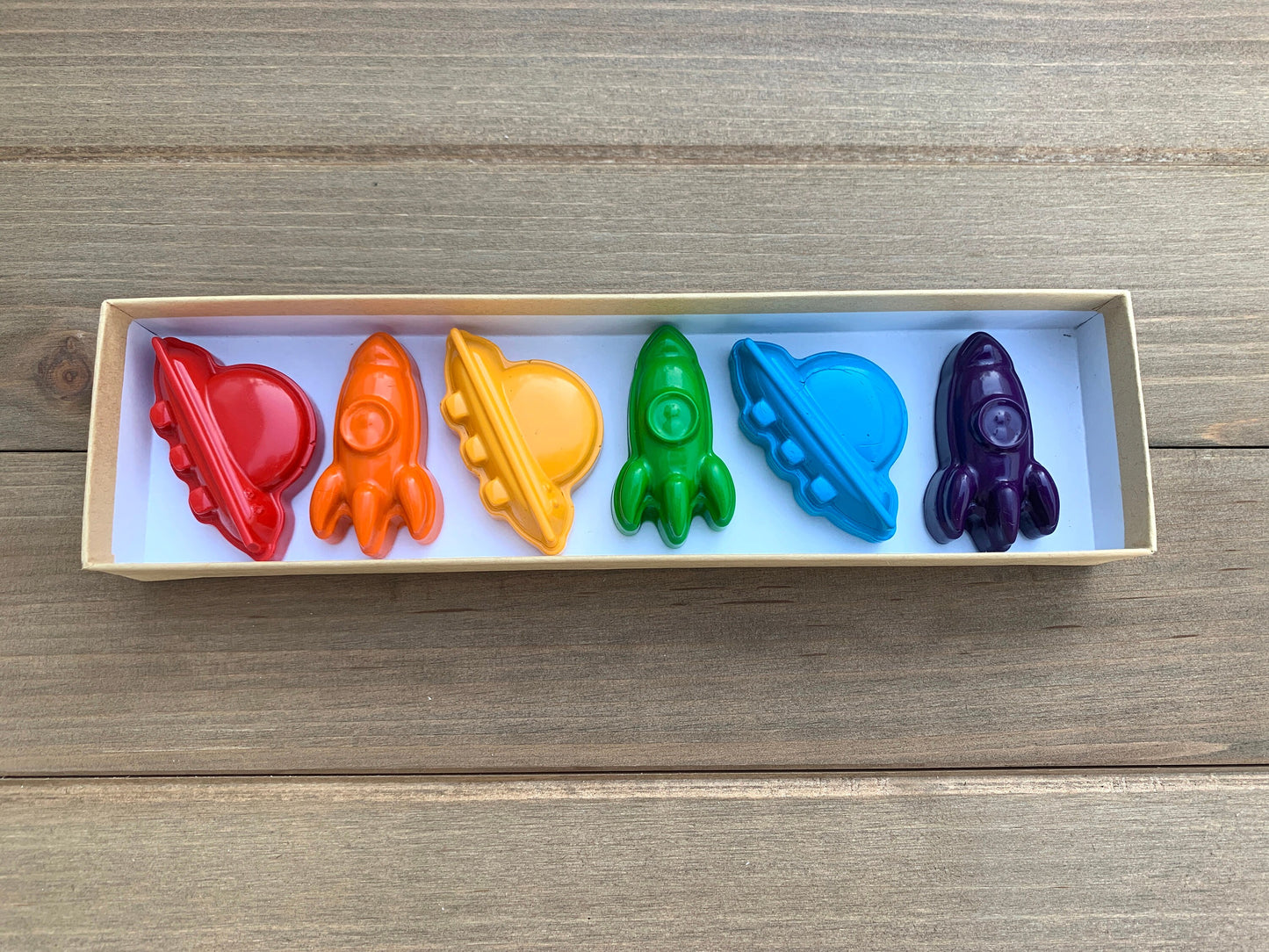 Outer Space Crayons - Rocket Party Favors - Kids Gifts - Gifts For Kids - Kids Birthday Gifts - Space Party Favors - Kids Party Favors - UFO