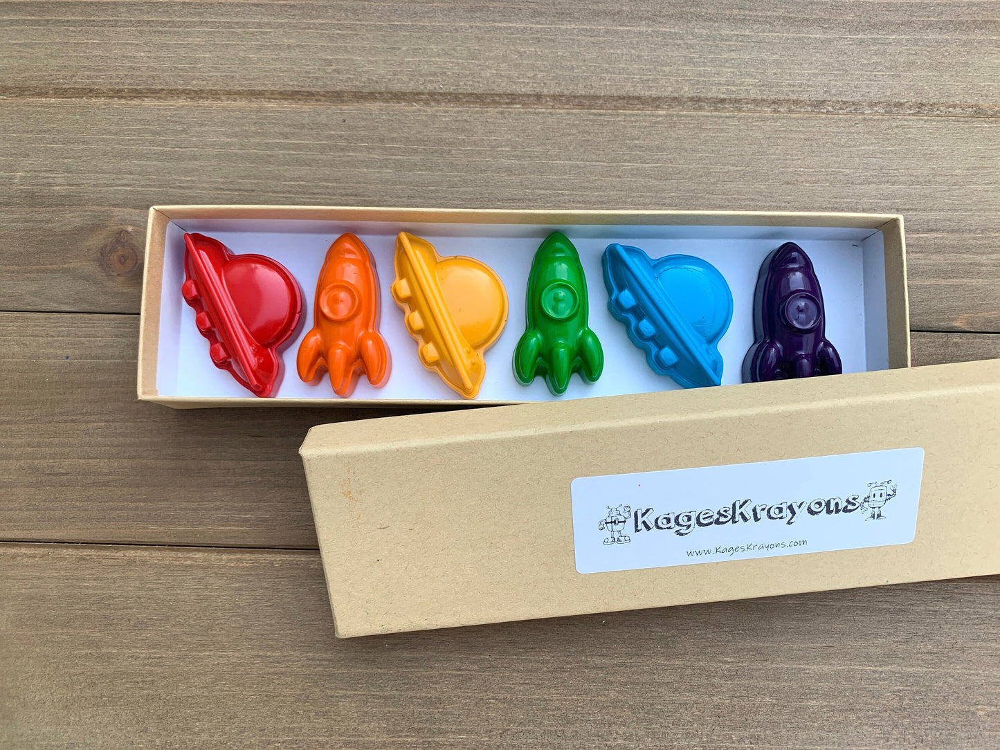 Outer Space Crayons - Rocket Party Favors - Kids Gifts - Gifts For Kids - Kids Birthday Gifts - Space Party Favors - Kids Party Favors - UFO