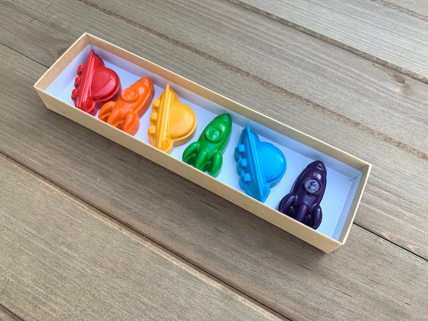 Outer Space Crayons - Rocket Party Favors - Kids Gifts - Gifts For Kids - Kids Birthday Gifts - Space Party Favors - Kids Party Favors - UFO