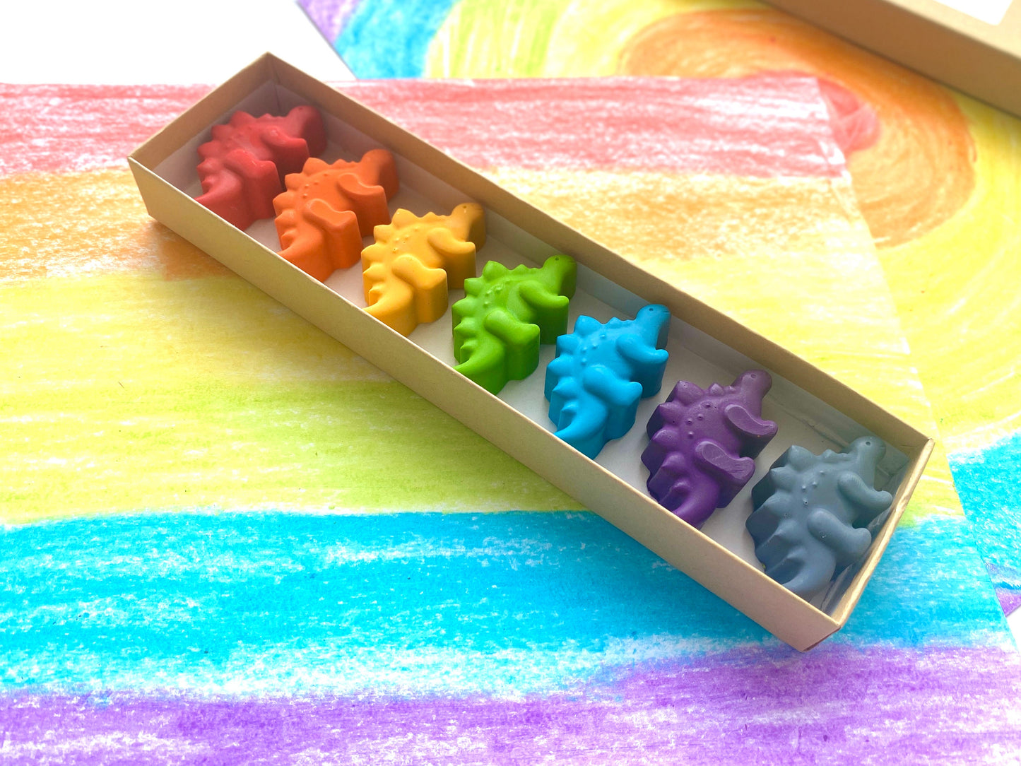 Dinosaur Crayons - Dinosaur Party Favors - Kids Gifts - Stocking Stuffers - Kids Birthday Gifts - Easter Basket Stuffers - Kids Party Favors