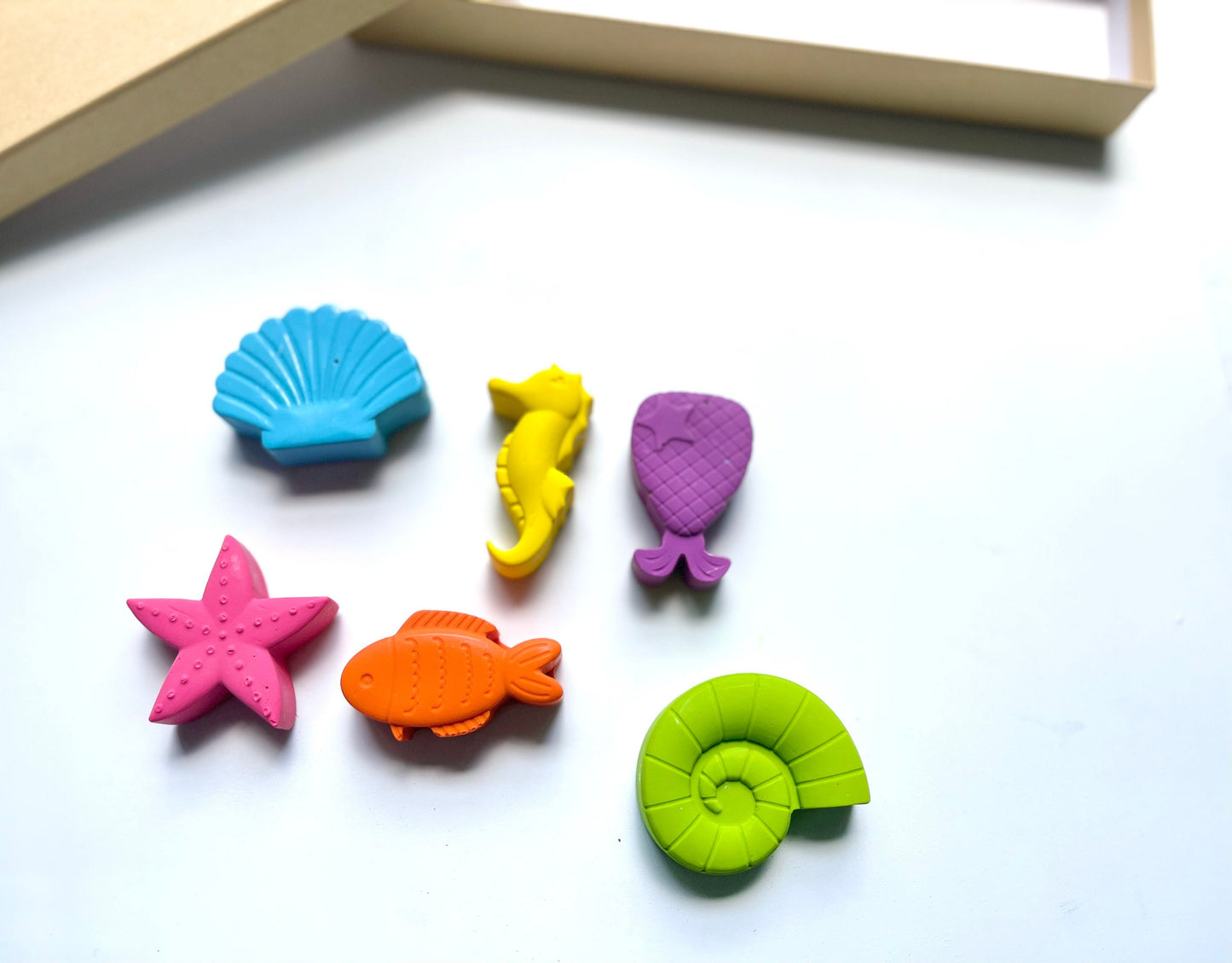 Mermaid Ocean Crayons - Mermaid Party Favors - Kids Gifts - Stocking Stuffers - Kids Birthday Gifts - Easter Basket Stuffers - Under The Sea